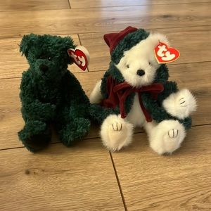 TY Christmas Bears